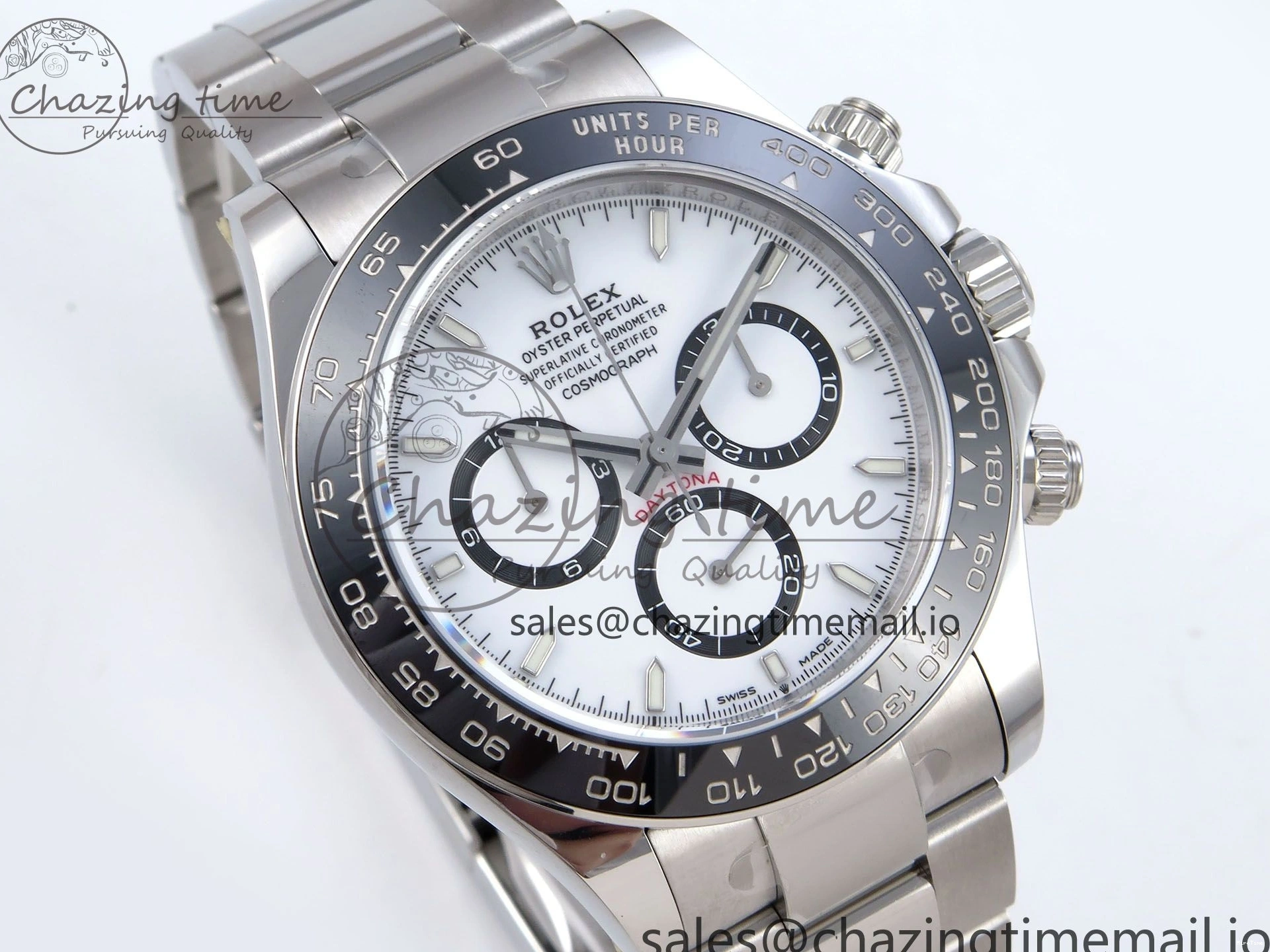 MiroTime 0428 Reliable Daytona 126500 QF+ 1:1 Best Edition 904L Steel White Dial on SS Bracelet SH 862